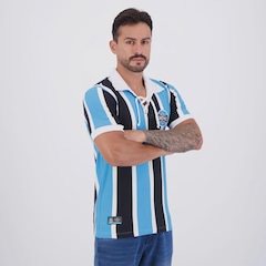 Camisa Do Grêmio Retrô Cordinha Listrada - FutFanatics - Masculina - Foto 2