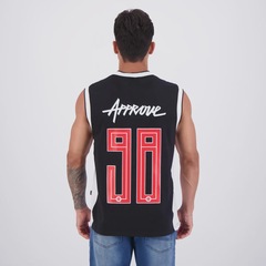 Camiseta Regata Retro Approve X Vasco Faixa Preta - Masculina - Foto 4