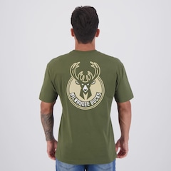 Camiseta New Era NBA Milwaukee Bucks Core Masculina - Foto 4
