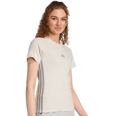 Camiseta adidas Slim Três Listras Holiday Feminina - Foto 3