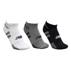 Kit de 3 Meias New Balance Invisível Feminina - Foto 1