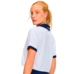 Camiseta Cropped Alto Giro Piquet Feminino - Foto 2