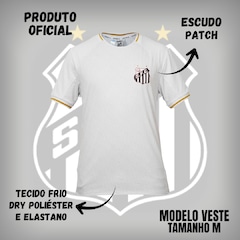 Camiseta do Santos Raglan Bench Braziline Masculina - Foto 2