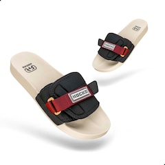 Chinelo Slide Hocks Bravo Bordeaux Unissex - Foto 2