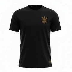 Kit 3 Camisetas Corinthians Algodão Bordado Coimbra - Masculina - Foto 3