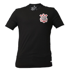 Kit 3 Camisetas Corinthians Algodão Bordado Coimbra - Masculina - Foto 5