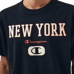 Camiseta Champion New York Preto Masculino - Foto 3