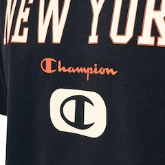 Camiseta Champion New York Preto Masculino - Foto 4