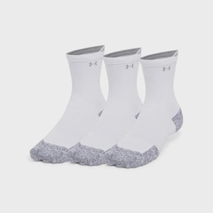 Kit Meias de Corrida Under Armour Run Cushion com 3 Pares - Adulto - Foto 3