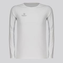 Camiseta Térmica Manga Longa Topper Classic UV50 Infantil - Foto 1