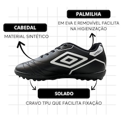 Chuteira Society Infantil Umbro Manchester Jr - Foto 3
