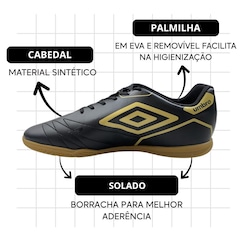 Chuteira Futsal Adulto Umbro Manchester - Foto 3