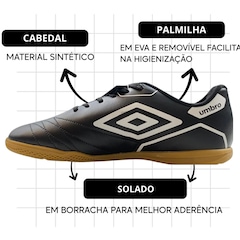 Kit Chuteira Futsal Umbro Manchester + Meião - Adulto - Foto 3
