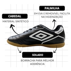 Chuteira Futsal Infantil Umbro Manchester Jr - Foto 3