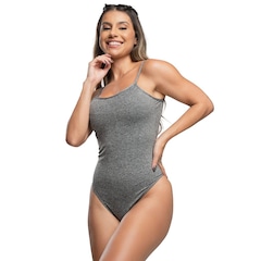 Body Fitness Feminino Collant Aberto Lado Decote Moda Trend Mvb Modas - Foto 1