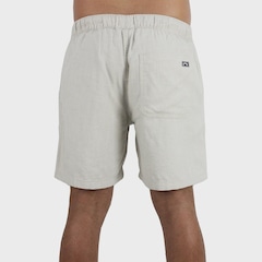 Bermuda Billabong Larry Layback Linen Khaki - Masculina - Foto 3
