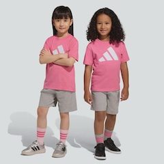 Conjunto adidas Big Logo T Set 160 Infantil - Foto 1