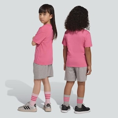 Conjunto adidas Big Logo T Set 160 Infantil - Foto 2