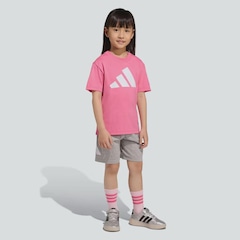Conjunto adidas Big Logo T Set 160 Infantil - Foto 3