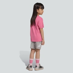 Conjunto adidas Big Logo T Set 160 Infantil - Foto 4