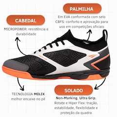 Chuteira Futsal Adulto Penalty Evolution Club Y-1 - Foto 2