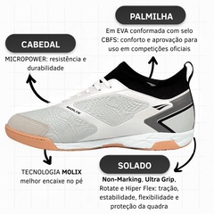 Chuteira Futsal Adulto Penalty Evolution Club Y-1 - Foto 4