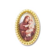 Jibbitz Crocs Santo Oval Dourado - Foto 1