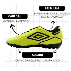 Kit Chuteira Society Adulto Umbro Manchester e Meião - Foto 4