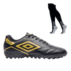 Kit Chuteira Society Adulto Umbro Manchester e Meião - Foto 1