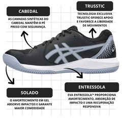 Tênis Masculino Asics Gel-Dedicate 8 Clay - Foto 4