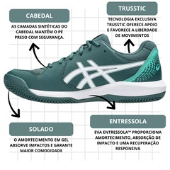 Tênis Masculino Asics Gel-Dedicate 8 Clay - Foto 5