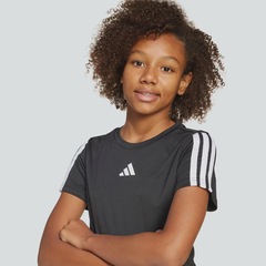 Camiseta adidas 3 Stripes Infantil - Foto 5