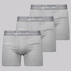 Kit de 3 Cuecas Boxer Lupo Anatomic Shape Masculina - Foto 1