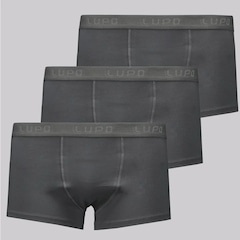 Kit de 3 Cuecas Lupo Algodão Com Elastano Masculino - Foto 1