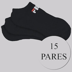 Kit Meia Fila 15 Pares Cano Curto Unissex - Foto 1