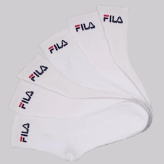 Kit Meia Fila 6 Pares Cano Médio Unissex - Foto 1