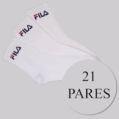Kit Meia Fila 21 Pares Cano Médio Unissex - Foto 1