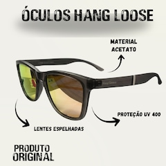 Óculos De Sol Hang Loose Grafite Espelhado Unissex - Foto 2