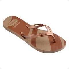 Chinelo Havaianas Elegance Print Metalizado Feminino - Foto 2