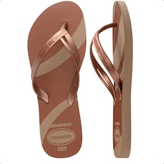Chinelo Havaianas Elegance Print Metalizado Feminino - Foto 4