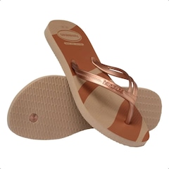 Chinelo Havaianas Elegance Print Metalizado Feminino - Foto 5
