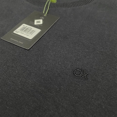 Kit 2 Camisetas Casuais Algodão Bordado Preto Dx Essentials - Masculino - Foto 4