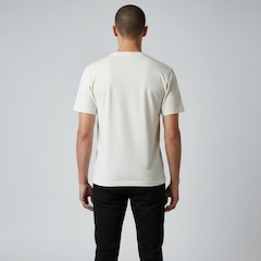 Kit 2 Camisetas Casuais Algodão Bordado Off White Dx Essentials - Masculino - Foto 5
