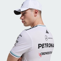 Camiseta Adidas Mercedes - AMG Petronas Fórmula One Team Authentic White Driver Masculina - Foto 6