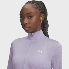 Blusão de Moletom de Treino Under Armour Tech 1/2 Zip Twist Feminino - Foto 3