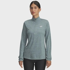 Blusão de Moletom de Treino Under Armour Tech 1/2 Zip Twist Feminino - Foto 1