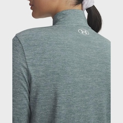 Blusão de Moletom de Treino Under Armour Tech 1/2 Zip Twist Feminino - Foto 3