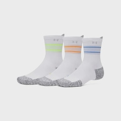 Kit Meias de Corrida Under Armour Run Cushion - Pacote com 3 Pares - Adulto - Foto 1