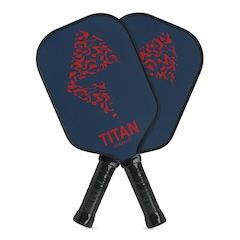 Kit Pickleball Titan Shadow Red com 2 Raquetes - Foto 1