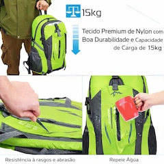 Mochila Esportiva Gold Sports Dobrável Master Montanhismo A Prova de Água 40L - Foto 5